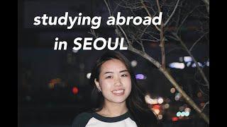 [KOREA STUDY ABROAD VLOG] Flying from NY, Corgi cafe, streetfood, Bukchon Hanok Village!