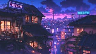 Lofi Hip Hop Beats  1980s & 90s Retro Vibes & Nostalgic Japanese Town Ambience  Lofi Rain Playlist