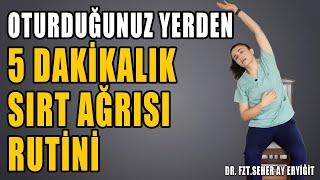 OTURDUĞUNUZ YERDE 5 DAKİKALIK EGZERSİZ RUTİNİ #aktifizyo #fiziktedavi #omurgasağlığı