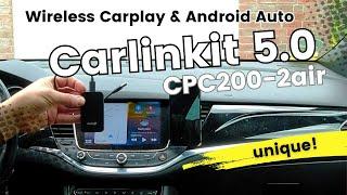 Carlinkit 5.0 wireless Carplay and Android Auto Dongle - it's unique!