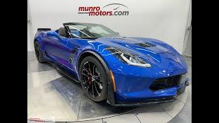 2019 Corvette Grand Sport 2LT Convertible 455hp Auto Ground Effects Elkhart Lake Blue / Black 17Kkms