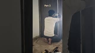 door lock kaise lagaye (part 2#woodwork #door #furniture #trending #shorts #design #home #yt #diy