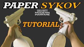 How to make a PAPER SYKOV (Stechkin APS) from Modern Warfare 2019 [EASY TUTORIAL]