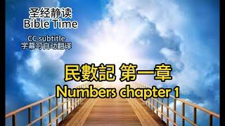 静读【圣经 Bible】[民數記 Numbers 1 ] Read the Bible. Chinese/cc subtitles. 聖經.字幕自动翻译同步