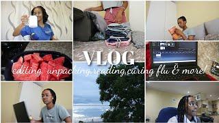 Few Days In My Life: editing, unpacking, reading, curing my flu & more!(vlogmas ep 2)