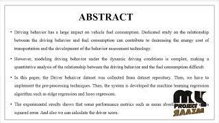 Image Processing-Smart fleet management system using-MyProjectBazaar