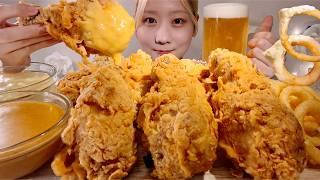 ASMR Fried Chicken【Mukbang/ Eating Sounds】【English subtitles】