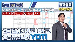 2025 전국단위자사고 ydti분석(민사고, 하나고, 외대부고, 상산고, 현대청운고,포항제철고, 광양제철고, 김천고, 인천하늘고, 북일고