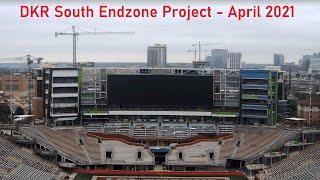 Darrell K. Royal-Texas Memorial Stadium South Endzone Construction Timelapse (April 2021)