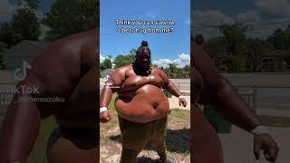 Fat sumo shows off body on TikTok