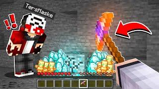 DEV KAZMA İLE KIRDIĞIMIZ ELMASTAN OP İTEMLER ÇIKIYOR - Minecraft