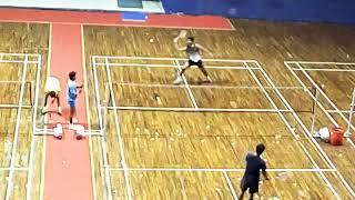 Kapil Chaudhary Badminton Practice Session Video with Hendra Mulyono