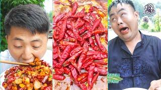 King of Chili Competition! || Try not to laugh || Funny Videos Compilation || Songsong and Ermao