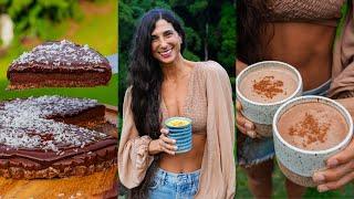 Chocolate Fudge Pie & Warm Raw Vegan Drinks for Winter  Hot Chocolate & Healing Golden Milk Recipes