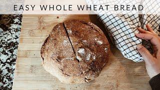 How to make whole wheat bread at home/ Easy at home rustic bread