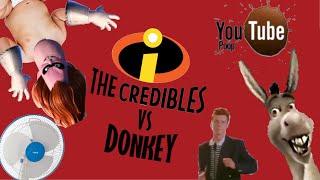 YTP - The Credibles VS Donkey