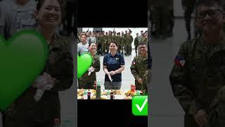 VP Sara Send Off and boodle fight with the armed forces of the Philippines #fypシ゚viral #news #shorts