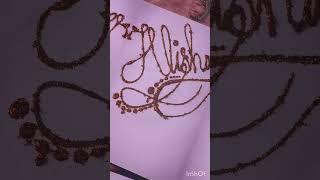 Alisha name "calligraphy"#beautiful #art #drawing #calligraphy #ishfaqueartandcraftworld.