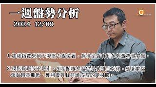 加權指數來到下降壓力線位置，靜待能否有利多刺激帶量突圍。現階段選股不選市，AI相關概念股仍是多頭主旋律，應著重挑選股價基期低，獲利優質且持續成長的題材股。｜投資Ｇ觀點