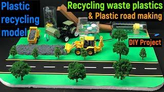 plastic recycling - plastic waste management - plastic road making - plastic recycling machine - diy