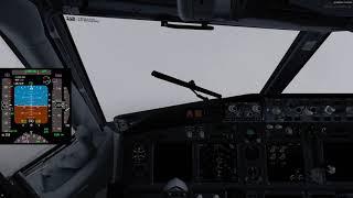 [P3D] P3D4.5 PMDG 738 RKPC ILS RWY25 Approach Practice