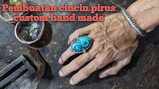 Pembuatan cincin pirus oleh kh gallery