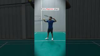 Beginner Badminton Player‍️ #badminton