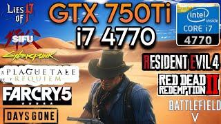 GTX 750 Ti + I7 4770 & 16GB Ram | Test In 9 Games !