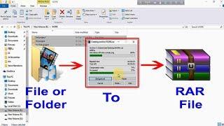 How to make RAR file Using WinRar | Convert File Or Folder To RAR