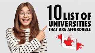 Top 10 Affordable Universities in Canada for International Students