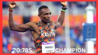 Kenyan BONFACE MWERESA Grabs 200M GOLD|20:78S|National CHAMPIONSHIP.