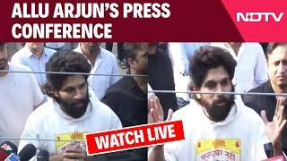 Allu Arjun LIVE | Allu Arjun Press Conference | Allu Arjun News | Allu Arjun Press Conference LIVE