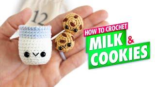 Day 12: Crochet Milk & Cookies  Easy Amigurumi Tutorial - 12 Days of Christmas Advent