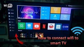 Smart Tv me Wifi Kaisa Connect Kare | How To Connect Wifi In Samart Tv | Led Tv Connect with wifi