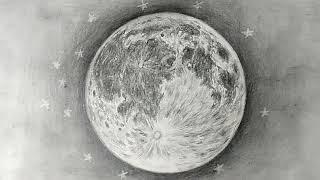 How to draw moon;Realistic moon with pencil sketch ,