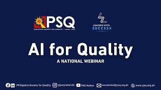 PSQ February 2024 Webinar | AI for Quality