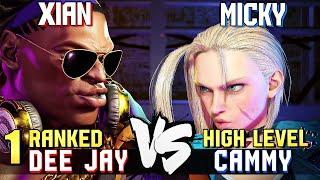 XIAN (#1 Ranked Dee Jay) vs Micky (#13 Ranked Cammy) STREET FIGHTER 6 Showdown!