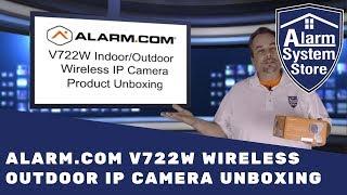 Alarm.com V722W Wireless Indoor Outdoor IP Camera Unboxing