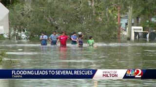 Residents in Tampa caught off guard by flooding in area not under evac orders