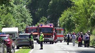 Schrecklicher Unfall - Wohnwagen rollt bei Traben-Trarbach in Radfahrer