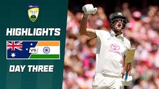 Australia v India 2024-25 | Fifth Test | Day Three