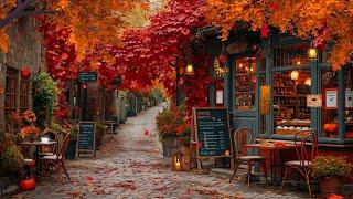 Relax Gently with Rhythmic Piano Jazz  Cozy Autumn Coffee Ambience for a Positive Mood 