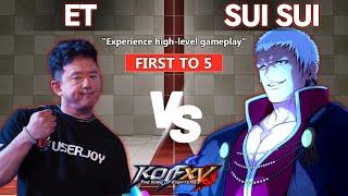 KOF XV  Sui Sui (Clark, O. Yashiro, Ralf) vs ET (Random) - First to 5 KOFXV