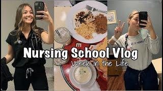 A Week in my Life : NURSING STUDENT VLOG | Accelerated BSN program, working as an extern,  & class