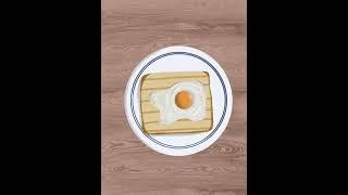 Breakfast bread and egg- digital art drawing easy in procreate | #shorts #drawing  #procreate