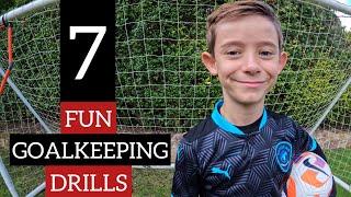 7 Fun Goalkeeper Training Drills for Kids.  U5, U6, U7, U8, U9, U10, | Football Coaching for Kids