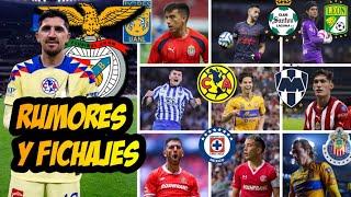 10 RUMORES Y FICHAJES CONFIRMADOS EN EL AMERICA LLEVAN LA DELANTERA Y EL CRUZ AZUL Y TIGRES LE SIGUE