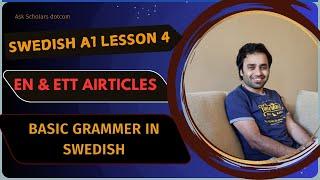 Swedish lesson 4 - Definite & Indifinite articles | Swedish Grammer | Noun & Gender in Swedish