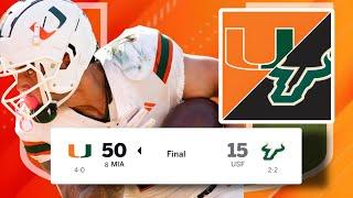 Miami Hurricanes vs USF BULLS (Highlights & Reaction)