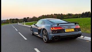 341kph in the AUDI R8 V10 Performance | New Car Review | Top Speed!